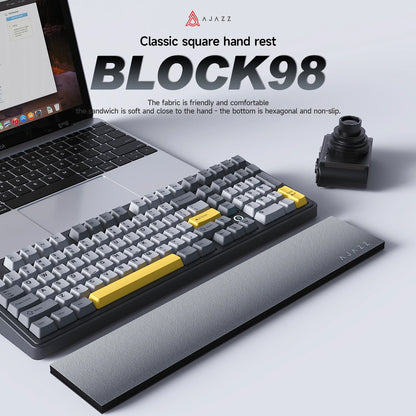 New  Block98 98 Keys-Gradient Memory Foam Hand Rest-Mechanical Keyboard Computer-Office Typing-Wrist Pad-Soft Hand Rest
