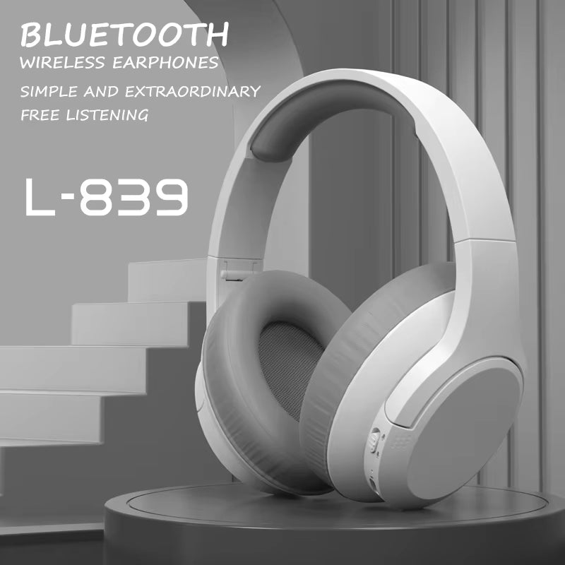 L839 Bluetooth 5.3 Earphones Headphones Foldable Gaming Headset Sport Headphone with Mic Music Earbuds